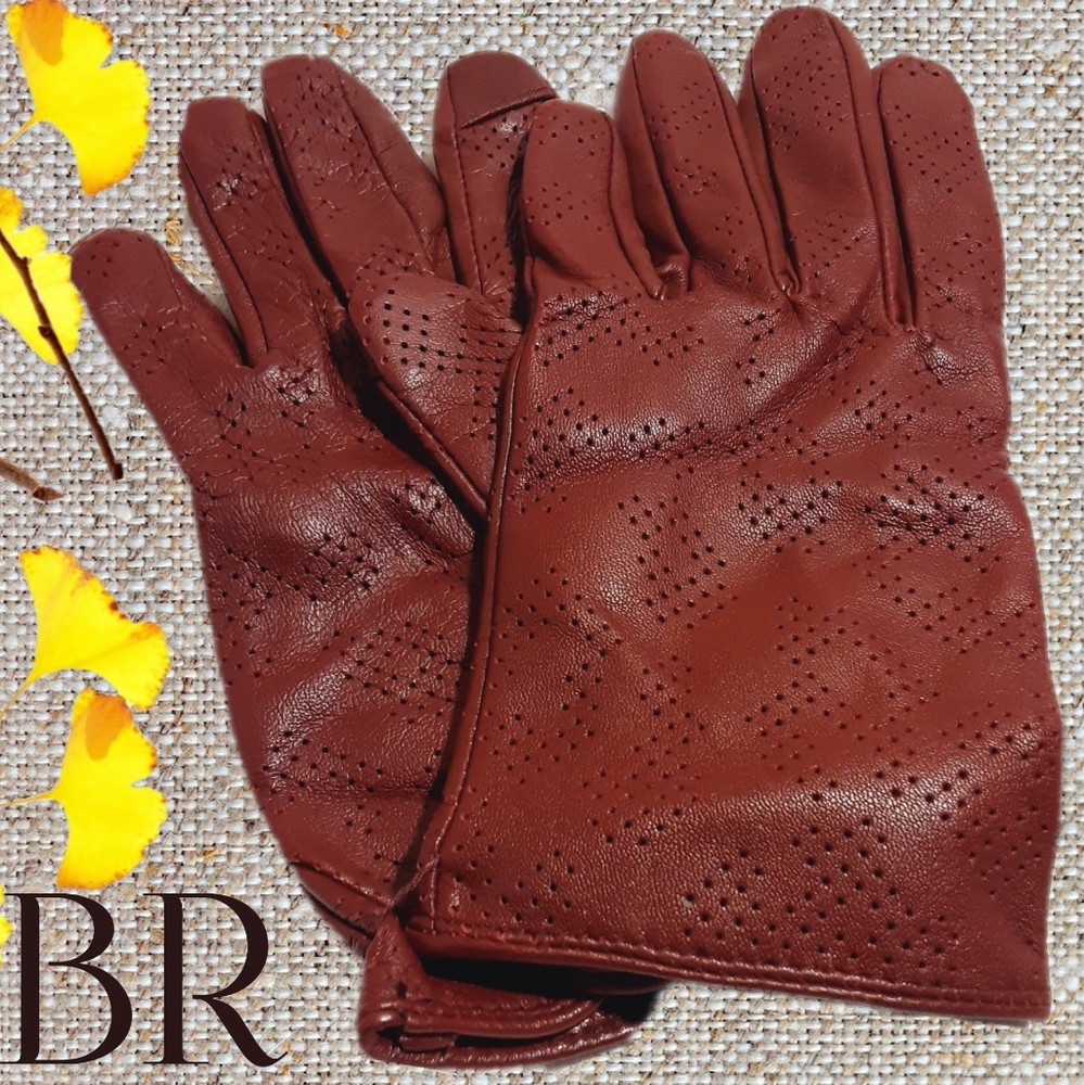 🆕️Banana Republic Perforated Leather Gloves